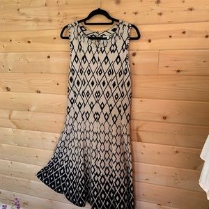 Haani Dress 1X Sleeveless zip up Fit Waist /Flare